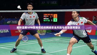 解析坚果VPN官网背后的网络安全风险与合法使用建议