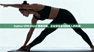 Sophos VPN Client 使用详解，企业级安全远程接入的利器