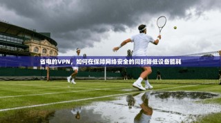 省电的VPN，如何在保障网络安全的同时降低设备能耗