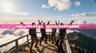 VPN VIP账号共享乱象，安全风险与合规隐患亟待重视