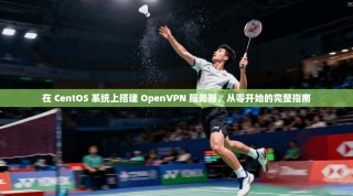 在 CentOS 系统上搭建 OpenVPN 服务器，从零开始的完整指南