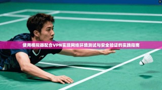 使用模拟器配合VPN实现网络环境测试与安全验证的实践指南