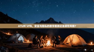 ATUM VPN，安全与隐私的数字盾牌还是潜在风险？