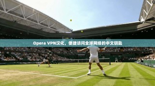 Opera VPN汉化，便捷访问全球网络的中文钥匙