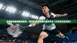 合法合规使用网络服务，如何安全访问海外游戏平台（以传说对决为例）