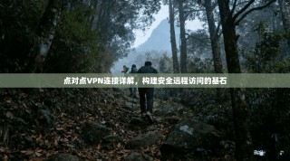点对点VPN连接详解，构建安全远程访问的基石