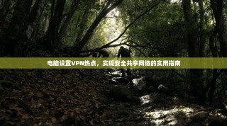 电脑设置VPN热点，实现安全共享网络的实用指南