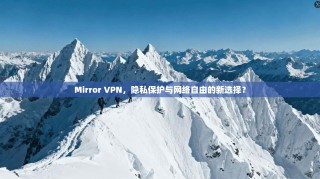 Mirror VPN，隐私保护与网络自由的新选择？