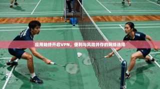 应用始终开启VPN，便利与风险并存的网络选择