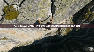 FortiClient VPN，企业安全远程访问的利器与配置要点解析