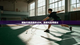 揭秘不用流量的VPN，真相与实用建议