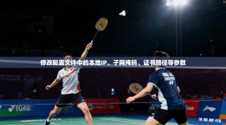 修改配置文件中的本地IP、子网掩码、证书路径等参数