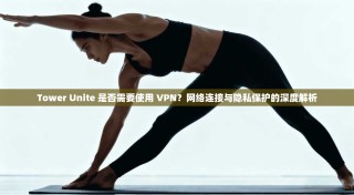 Tower Unite 是否需要使用 VPN？网络连接与隐私保护的深度解析
