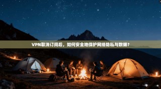 VPN取消订阅后，如何安全地保护网络隐私与数据？