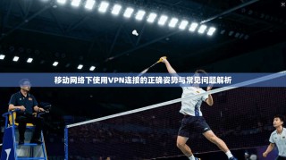 移动网络下使用VPN连接的正确姿势与常见问题解析