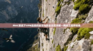 MAC系统下VPN连接的鉴定与安全设置详解—网络工程师视角