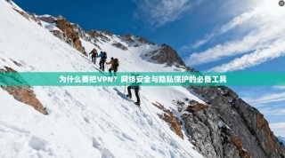 为什么要把VPN？网络安全与隐私保护的必备工具