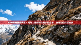 VPN打开程序失败？网络工程师教你五步排查法，快速定位问题根源
