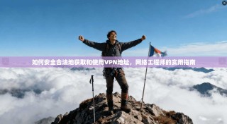 如何安全合法地获取和使用VPN地址，网络工程师的实用指南