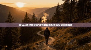 Skype面试中使用VPN的网络配置与安全策略解析
