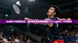 企业级VPN部署实战，如何安全高效地搭建有门（YouMen）VPN服务