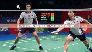 Access VPN配置实例详解，从基础到实战部署指南