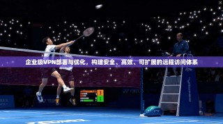 企业级VPN部署与优化，构建安全、高效、可扩展的远程访问体系