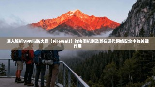 深入解析VPN与防火墙（Firewall）的协同机制及其在现代网络安全中的关键作用