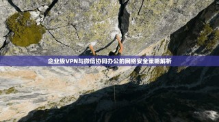 企业级VPN与微信协同办公的网络安全策略解析