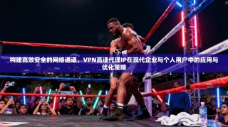 构建高效安全的网络通道，VPN高速代理IP在现代企业与个人用户中的应用与优化策略