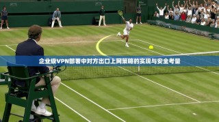 企业级VPN部署中对方出口上网策略的实现与安全考量