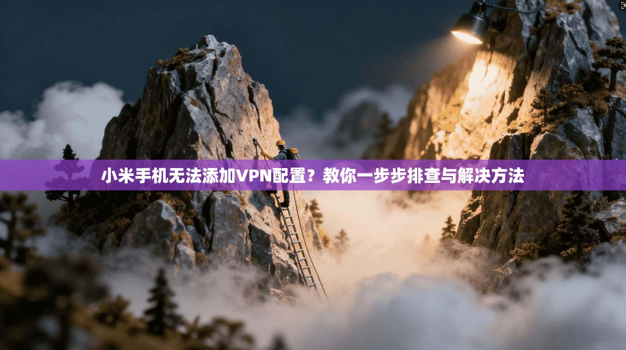 小米手机无法添加VPN配置?教你一步步排查与解决方法 第1张 小米手机无法添加VPN配置?教你一步步排查与解决方法 第1张